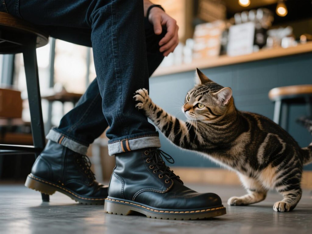Cats Use Deterrents on Your Legs